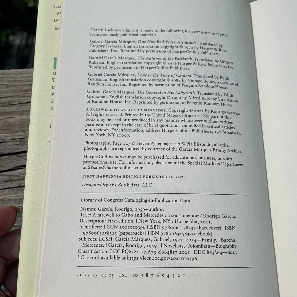 Book Memoir A Farewell To Gabo and Mercedes A Son’s Memoir by Rodrigo Garcia